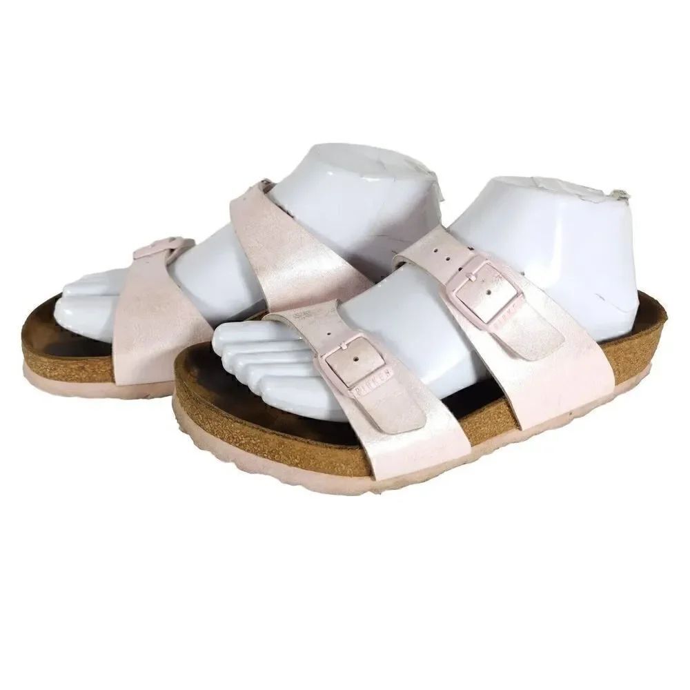BIRKENSTOCK Women's Sydney Birko-Flor Graceful Rose SoftFB Slide Sandal EU38 US7